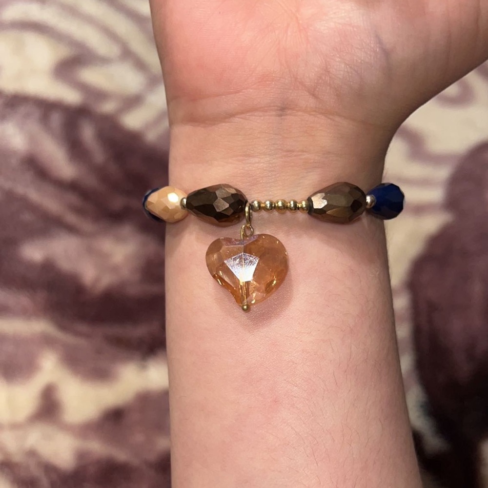 Rich tones heart bracelet 📿